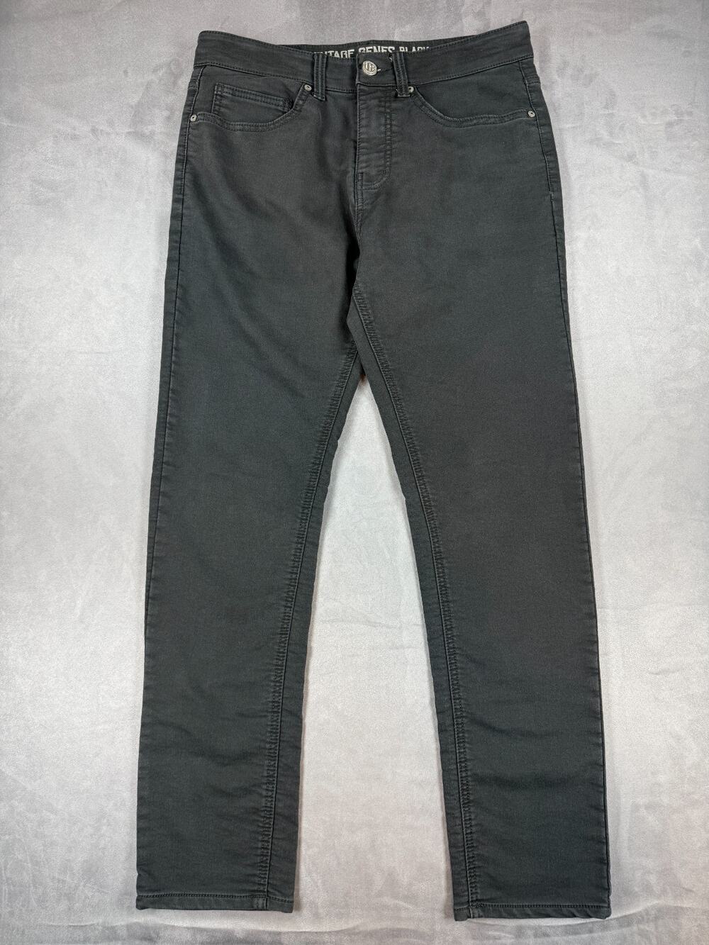 VGB Vintage Genes Black Men's Slim Fit Comfort Stretch Denim Jeans 30x30